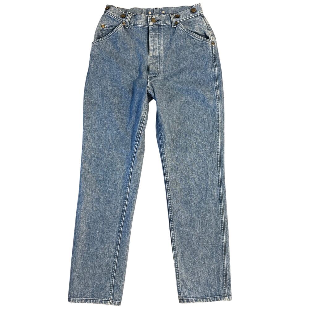 VTG L.L.Bean Denim Jeans 100% Cotton High Rise USA Union Made Blue Women's 12